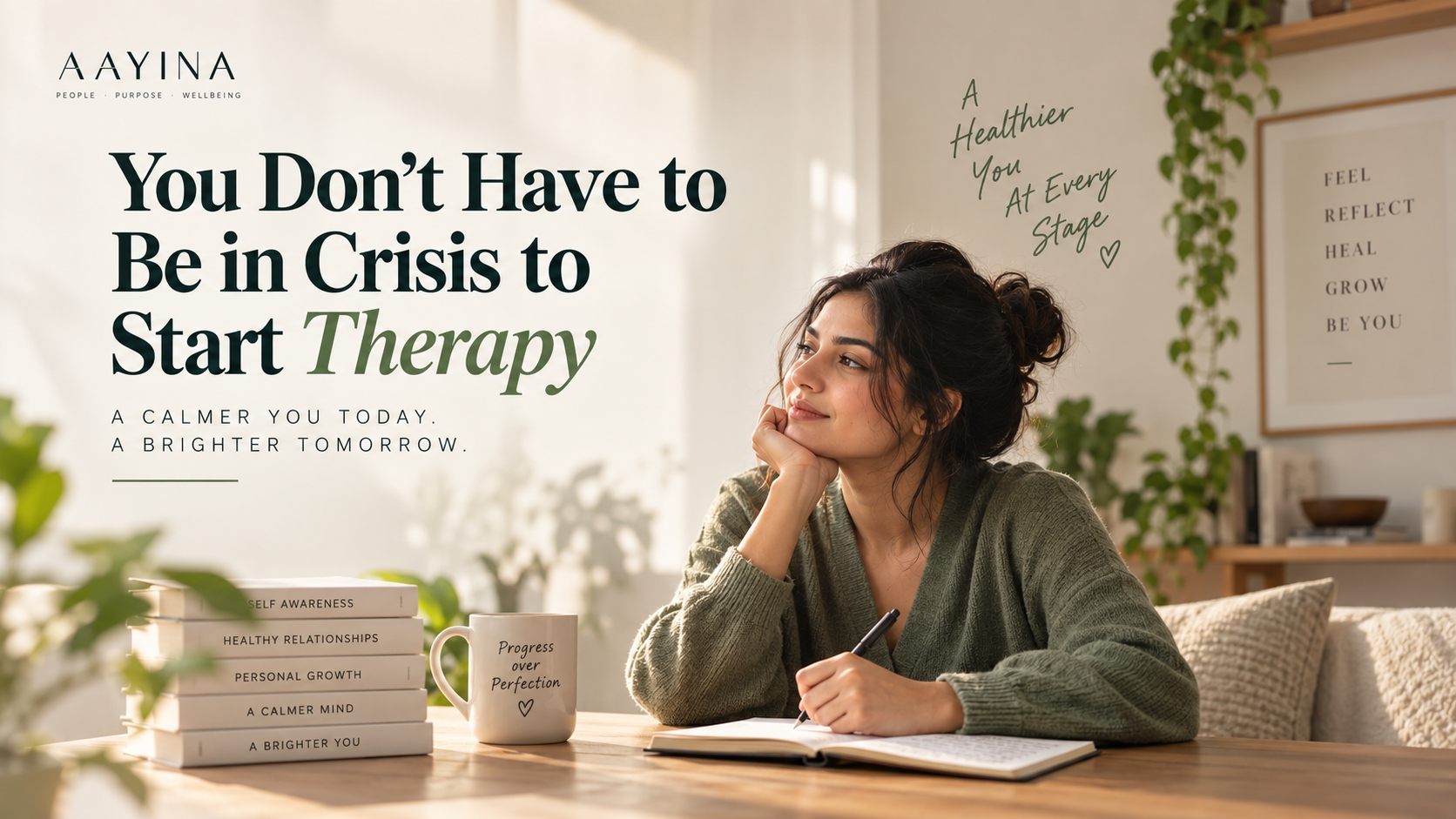 Do you have to be in crisis to start therapy?
