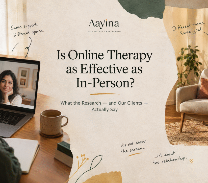 online therapy effective India — Aayina