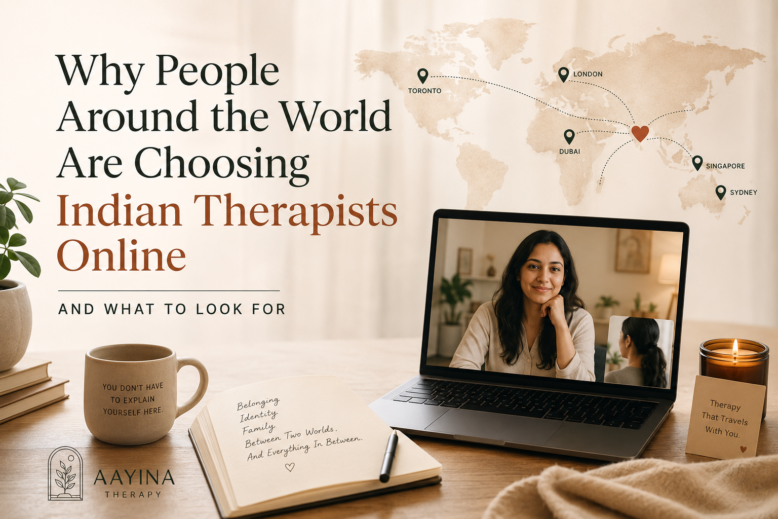 Looking for an Indian therapist online? From Dubai to Toronto, here's why people around the world are choosing Indian therapists — and what to look for.